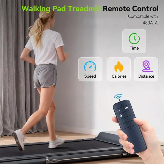 Alt view image 3 of 7 - Replacement Walking Pad Remote Control fit for BestGod 480A-A Incline Under Desk Treadmill for Home