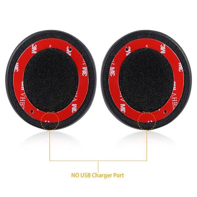 Alt view image 3 of 6 - Solo 2 Wired Replacement Earpads - Protein Leather & Memory Foam Ear Cushion Pads for Beats Solo2 Wired On-Ear Headphones by Dr. Dre ONLY (NOT FIT Solo 2.0/3.0 Wireless) - Black