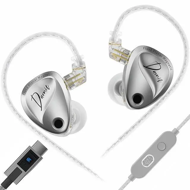 Main image of KZ Duonic Live Streamer HD Dual-Mic Earbuds,Precision FPS Sound Esport IEM, DSP Mode,All-in-One Gaming Audio Earphone (DSP with mic, Silver Standard)
