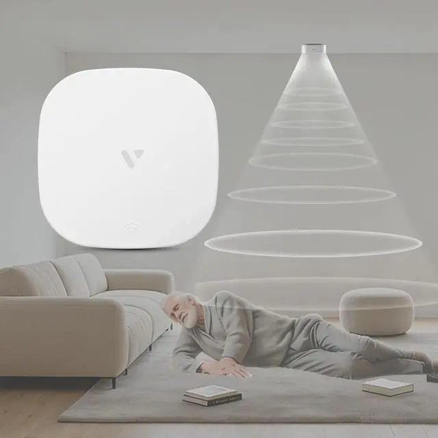 Main image of Human Presence Sensor WiFi Motion Detector mmWave Radar Wired Smart Motion Sensor Support 2.4 GHz Wi-Fi Fall Detection for Seniors Privacy-Safe
