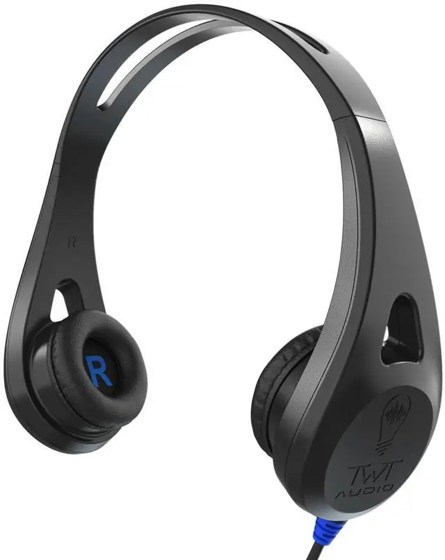 Main image of TWT Audio Ergo TW100 Premium On-Ear Headphone - 3.5mm Jack | Wired Headphones, Durable, For Classrooms, School, Students, Teachers, Universal Device Compatibility