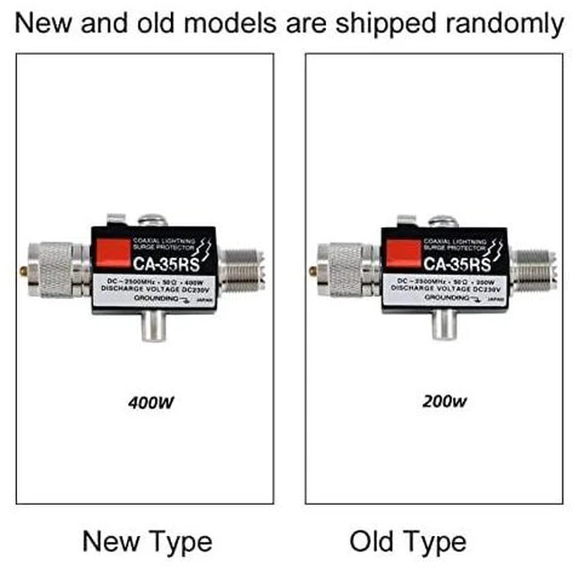 Alt view image 2 of 5 - UHF Coaxial Surge Arrester, CA-35RS 0-2500MHz 50 Ohms Surge Protector Male to Female UHF Connector