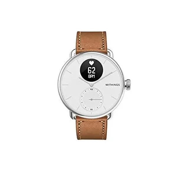 Alt view image 4 of 4 - Premium Leather Wristband for ScanWatch, Steel HR, Steel HR Sport, Move ECG, Move and Steel