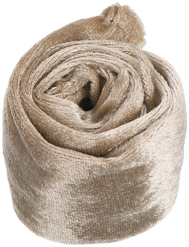 Main image of 2ft Chandelier Chain Cord Cover, Velvet Cloth Fabric Chain Sleeve Decorative Cord Covers for Chandelier Wires Swing Cable, Zipper Style, Beige