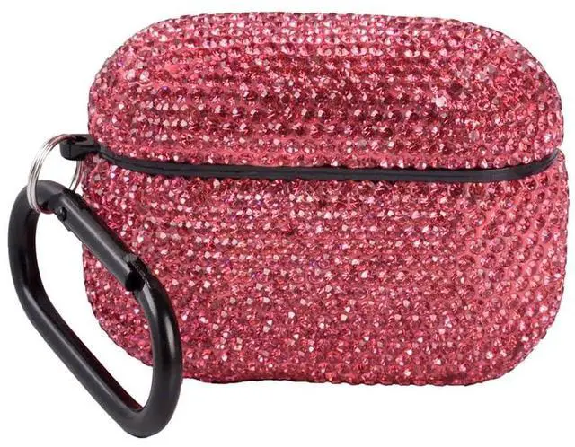 Main image of for AirPods Pro 3 Case Cover (2025), Glitter Sparkle Bling Hard Shell with Metal Lanyard, Compatible with AirPods Pro 3rd Generation Charging Case, Shockproof Protective Case (Rose)