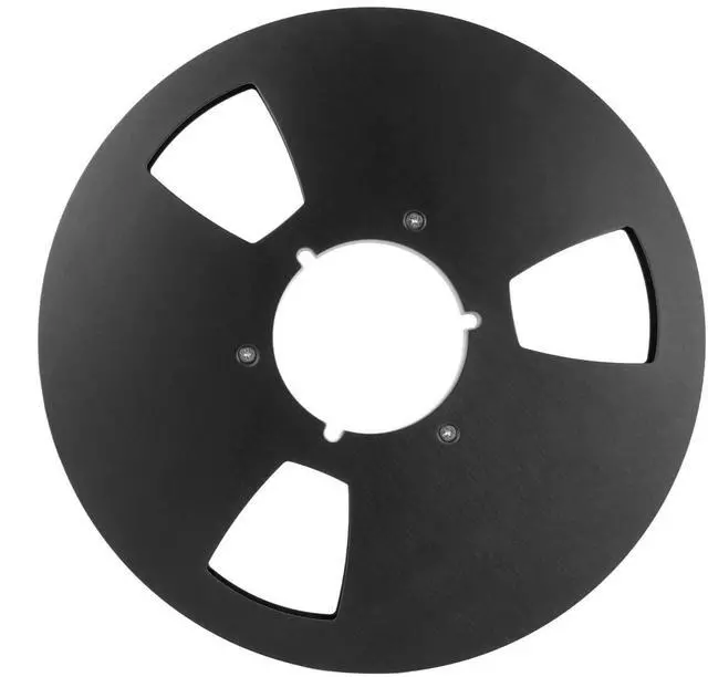 Main image of 10 Inch 1/4 Inch Tape Reel, 3 Wind Resistance Holes, Aluminum Alloy, Professional Sound, Durability