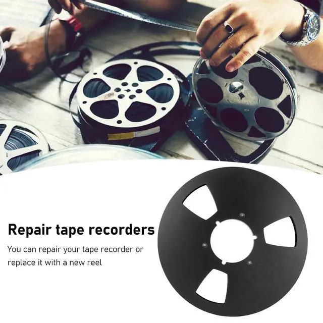 Alt view image 2 of 7 - 10 Inch 1/4 Inch Tape Reel, 3 Wind Resistance Holes, Aluminum Alloy, Professional Sound, Durability