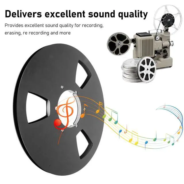 Alt view image 3 of 7 - 10 Inch 1/4 Inch Tape Reel, 3 Wind Resistance Holes, Aluminum Alloy, Professional Sound, Durability
