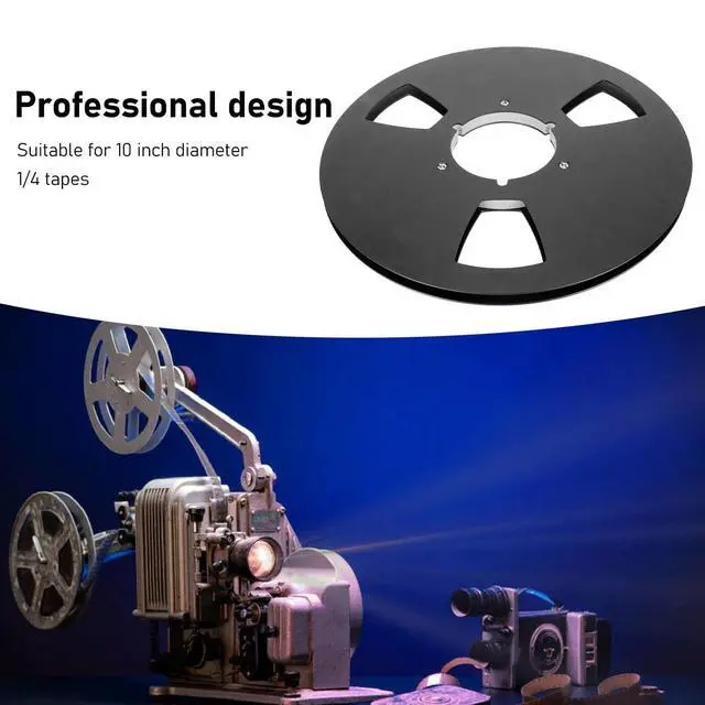 Alt view image 4 of 7 - 10 Inch 1/4 Inch Tape Reel, 3 Wind Resistance Holes, Aluminum Alloy, Professional Sound, Durability