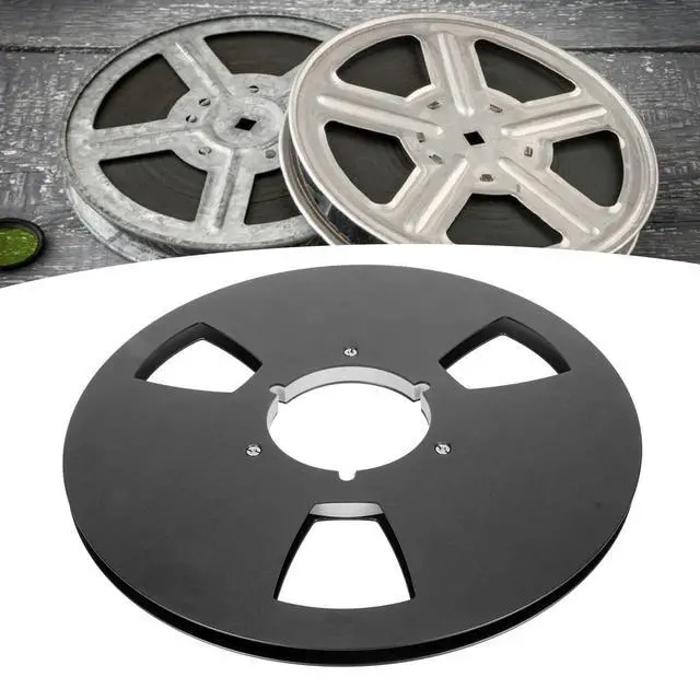 Alt view image 6 of 7 - 10 Inch 1/4 Inch Tape Reel, 3 Wind Resistance Holes, Aluminum Alloy, Professional Sound, Durability