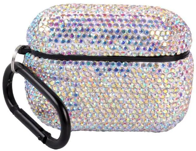 Main image of for AirPods Pro 3 Case Cover (2025), Glitter Sparkle Bling Hard Shell with Metal Lanyard, Compatible with AirPods Pro 3rd Generation Charging Case, Shockproof Protective Case (Multicolored)