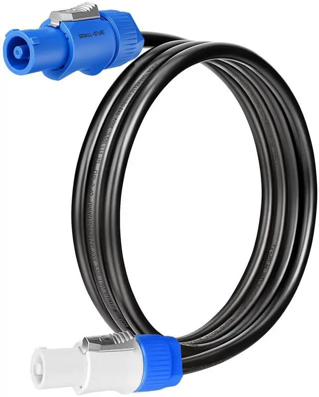 Main image of Power Connector Extension Cable 6 ft, 12AWG Input to Output | Heavy-Duty Power Extension, Secure Locking Connection, Stable Power Transfer, Professional Stage Applications