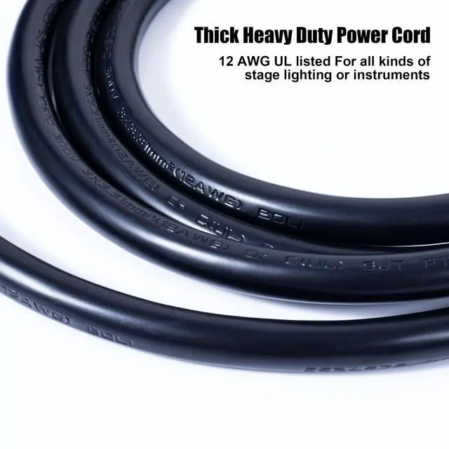 Alt view image 2 of 7 - Power Connector Extension Cable 6 ft, 12AWG Input to Output | Heavy-Duty Power Extension, Secure Locking Connection, Stable Power Transfer, Professional Stage Applications