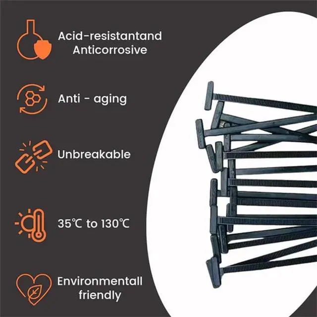Alt view image 4 of 7 - 2026 Upgraded Nylon Universal Cable Tie Buckle, Cars Heavy Duty Self-Locking Nylon Zip Ties Holder, New Multifunctional Cable Tie Buckle for Car (50)