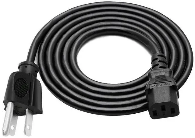 Alt view image 5 of 5 - 3 Prong Power Cord Replacement for for Viewsonic PJ452 PJD5155 VX2452MH N1930W VA2759-SMH VA2033-LED DiamaniDuo Optiquest Q9 Projector Monitor Power Cord 8ft C13 AC Cable
