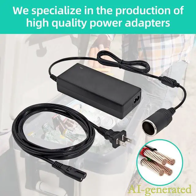 Alt view image 6 of 6 - 12V Adapter for Igloo Iceless Kool Mate Cool Chill Thermoelectric Coolers | Replacement Converter Supply Charger Cord for Igloo Iceless Thermoelectric Coolers PSU