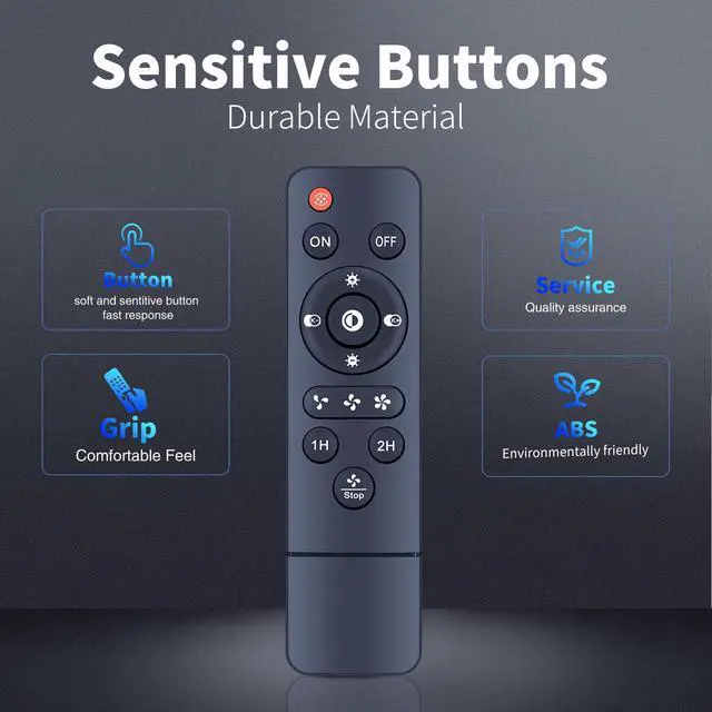 Alt view image 5 of 7 - Replace Remote for TFCFL/Asyko/Mpayel/EINRZi B7810/B7801 Ceiling Fan | Easy pairing,Responsive control,for YB-460
