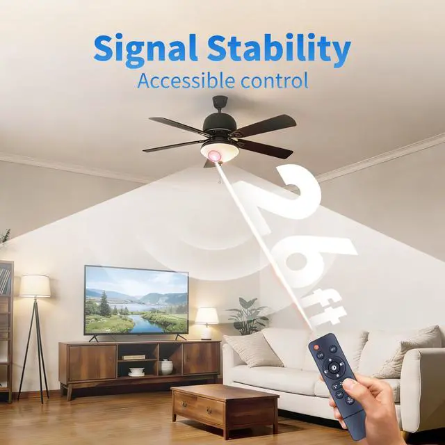 Alt view image 6 of 7 - Replace Remote for TFCFL/Asyko/Mpayel/EINRZi B7810/B7801 Ceiling Fan | Easy pairing,Responsive control,for YB-460