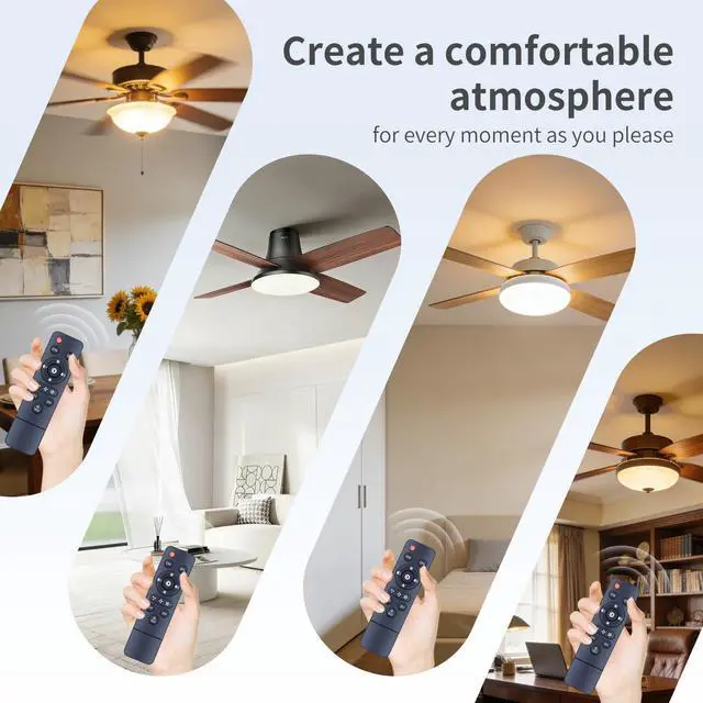 Alt view image 7 of 7 - Replace Remote for TFCFL/Asyko/Mpayel/EINRZi B7810/B7801 Ceiling Fan | Easy pairing,Responsive control,for YB-460