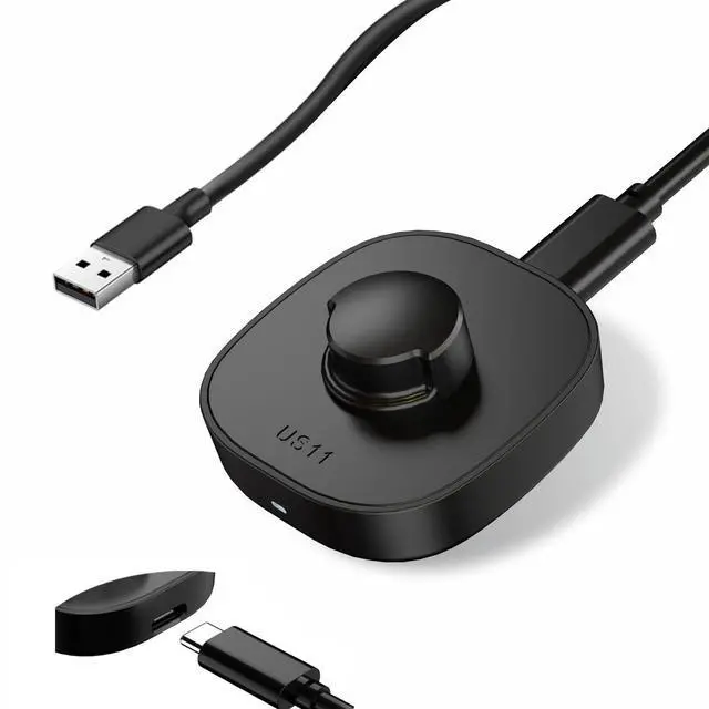 Main image of Charger for Oura Ring Gen3 - Size 12 - Fast Charging Dock with USB-C Cable Compatible with Oura Ring Gen3 - Black (Size -9)