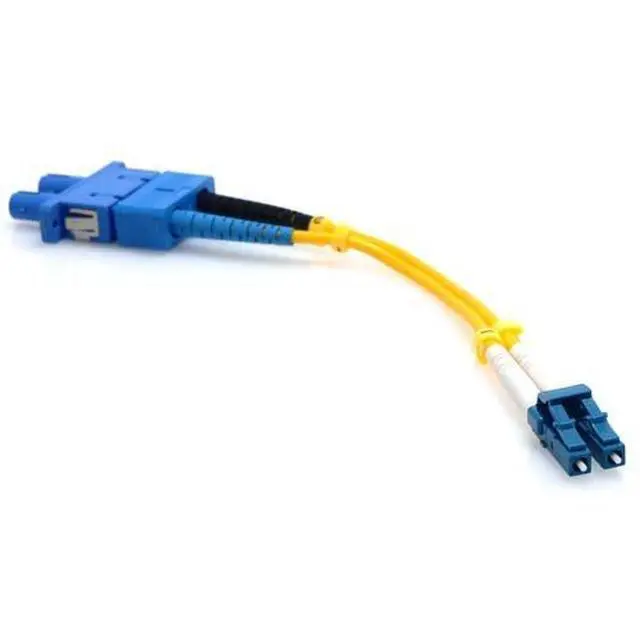 Alt view image 3 of 3 - LC to ST Fiber Adapter 9/125 Singlemode Duplex Converter Dongle
