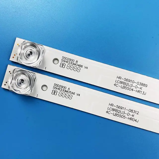 Alt view image 3 of 6 - 8 PCS LED Backlight Strips for TCL 55'' TV L55P2-UDN TOT-55D2900 L55E5800A U55P6006 55UC6406 LB5505 55UC6426 L55S4900FS L55S4900 JL.D55051330-004ES-M JL.D55041330-004ES-M 55U6700C 55D2900