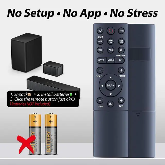 Alt view image 6 of 7 - New Soundbar Remote Control Replacement for TCL TS8132 Alto 8+ 3.1.2 Channel TS8212 TS8212-NA Alto 8+ 2.1.2 Channel Dolby Atmos Sound Bar and TS8111 TS8111-NA Alto 8i 2.1 Channel Dolby Atmos Sound Bar