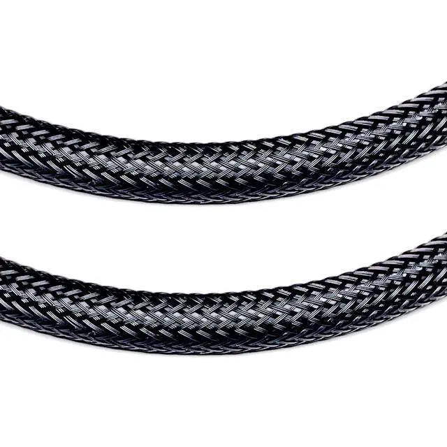 Alt view image 5 of 5 - Braided RCA Male to Male Stereo Patch Cable, 6 in, 2-Pack