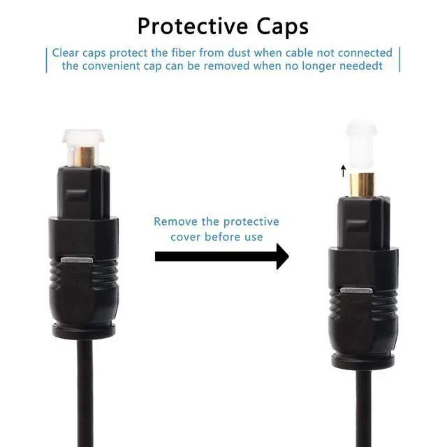 Alt view image 4 of 7 - 15M Black Digital Fiber Optical Audio SPDIF TosLink Cable