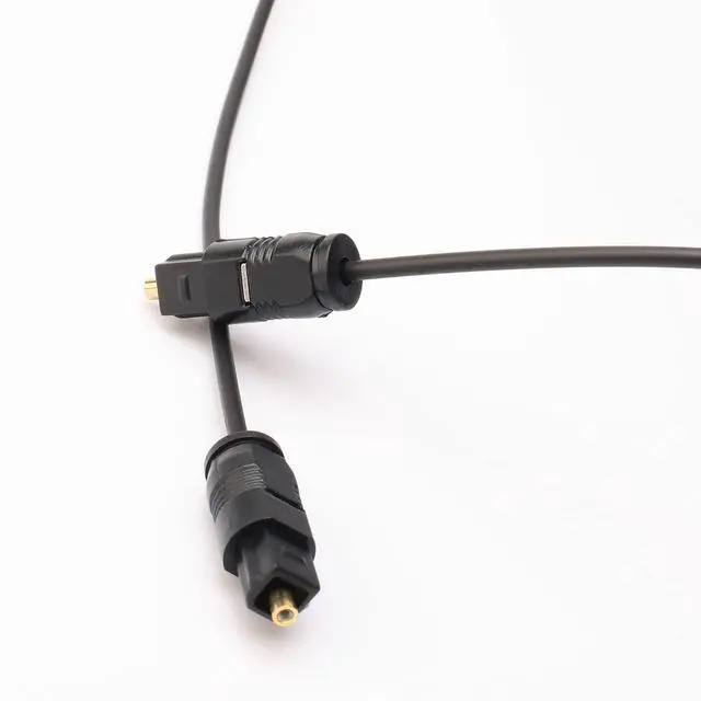 Alt view image 3 of 7 - 15M Black Digital Fiber Optical Audio SPDIF TosLink Cable