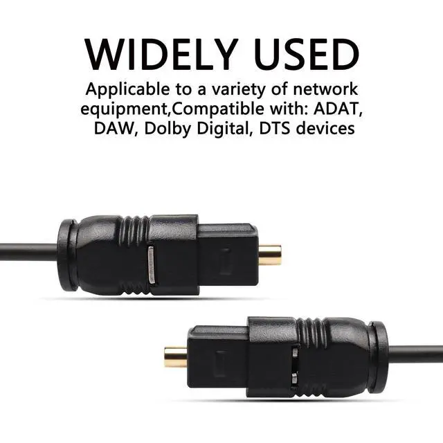 Alt view image 6 of 7 - 15M Black Digital Fiber Optical Audio SPDIF TosLink Cable