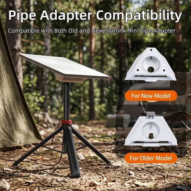 Alt view image 2 of 6 - Starlink Mini Tripod Stand Adjustable Height 2.8FT for Travel and Camping