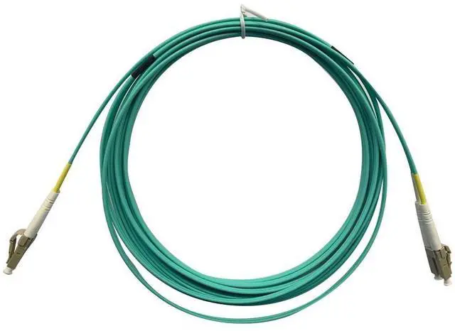 Main image of OM4 Fiber Optic Cable - LC/LC, UL, 50/125, Multi Mode, 10GB, OFNR, Corning, 5 Meter, Aqua