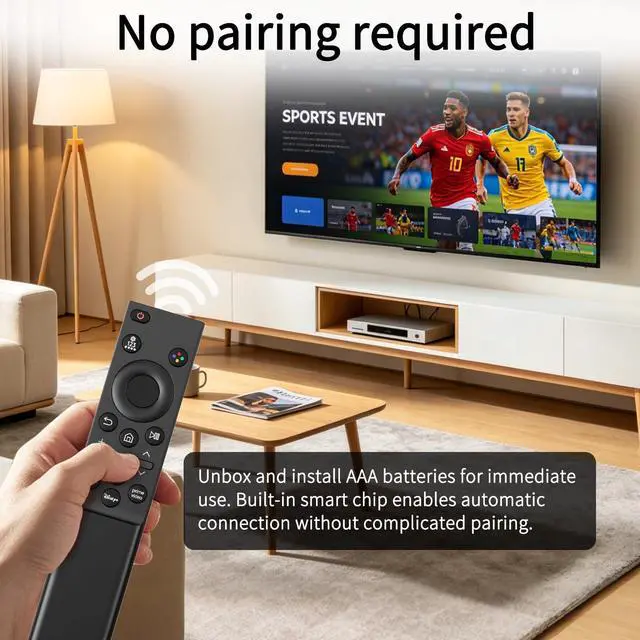 Alt view image 5 of 5 - 2 Pack BN59-01457A BN59-01388A BN59-01388H Replacement Remote Control, Universal for Samsung Crystal UHD NEO QLED 8K Smart TV, Fits CU7000 DU7200, 2015-2026 Models