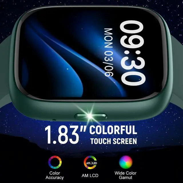 Alt view image 2 of 6 - Smart Watch (Answer/Make Call) for iPhone&Android, 1.83" Smartwatches with Sleep Monitor Heart Rate Activity Tracking, IP68 Waterproof, Fitness Tracker 100+Sport, Reloj Inteligente 30 Day+Battery Life