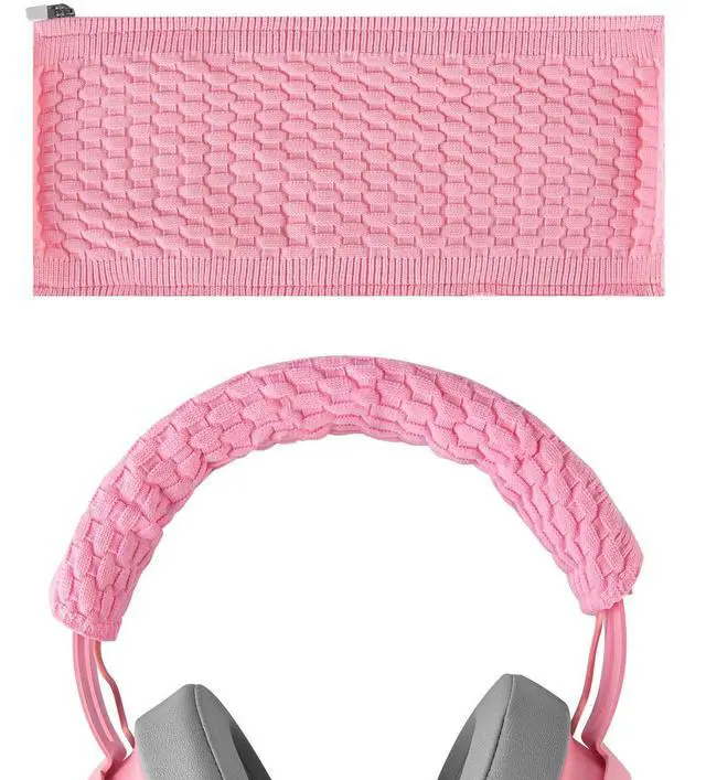 Main image of Flex Fabric Headband Cover Compatible with Razer Kraken Pro V2, 7.1 V2, Ultimate, Tournament Edition Headphones, Replacement Repair Part, Easy DIY Installation (Pink)