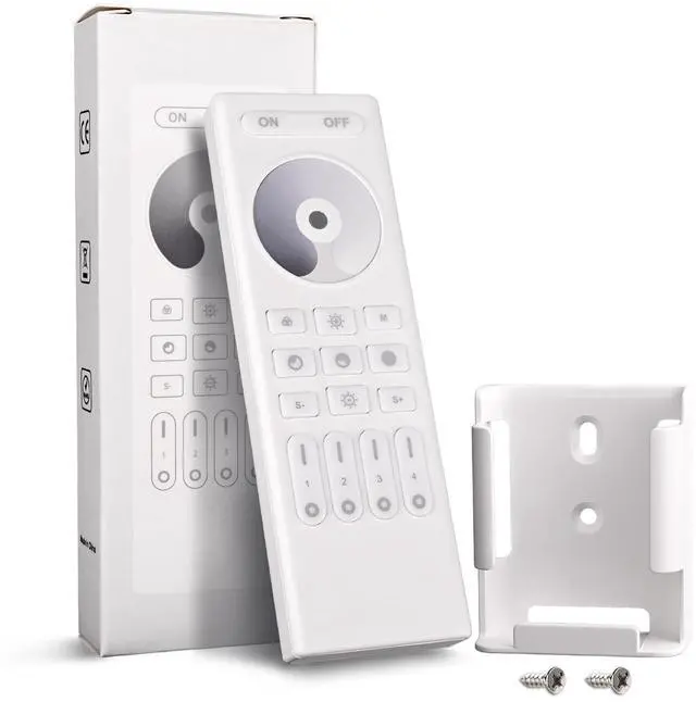 Main image of Single Color Dimming RC01RF RF Remote 2.4G RF Remote 4-Zone Group Control | RF Remote with Group Control For Single Color FCOB COB & 5050 LED Controller Work with WB5 LM052 LM053 C01W C01Z C01RF etc
