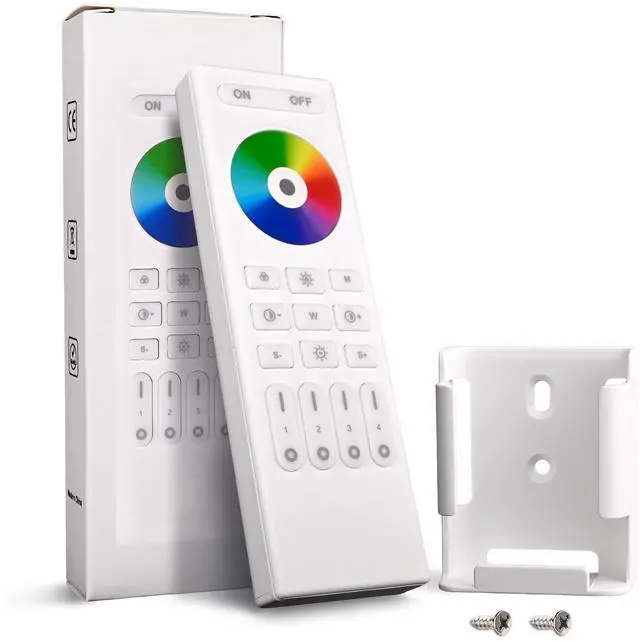 Main image of RC03RF 2.4G 4-Zone Touch RF Remote RGB/RGBW/RGBCCT WB5 LM052 C03RF C04RF | Multi-Zone Wireless Touch Remote Controller For RGB RGBW RGBCCT LED Strip