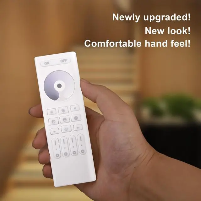 Alt view image 6 of 6 - Single Color Dimming RC01RF RF Remote 2.4G RF Remote 4-Zone Group Control | RF Remote with Group Control For Single Color FCOB COB & 5050 LED Controller Work with WB5 LM052 LM053 C01W C01Z C01RF etc