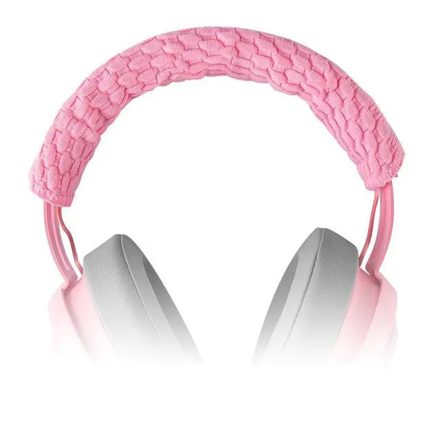 Alt view image 4 of 6 - Flex Fabric Headband Cover Compatible with Razer Kraken Pro V2, 7.1 V2, Ultimate, Tournament Edition Headphones, Replacement Repair Part, Easy DIY Installation (Pink)