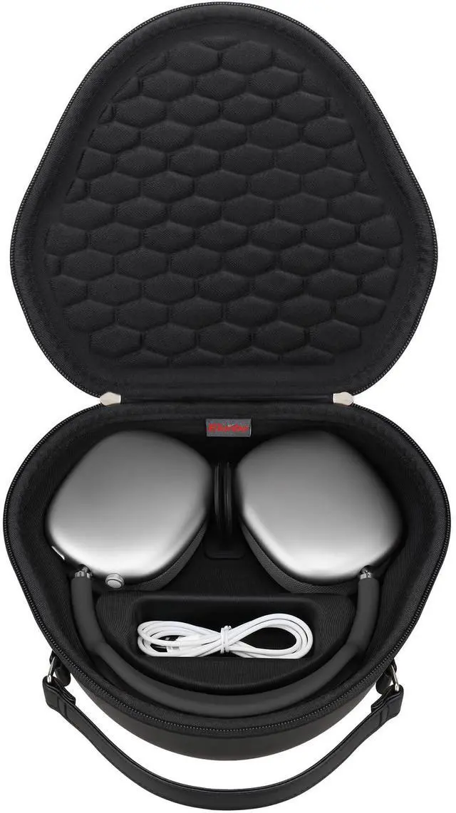 Main image of Smart Case for Apple AirPods Max Wireless Over-Ear Headphones(Supports Sleep Mode), New AirPods Max Headphones Hard Carrying Case,Earphone Travel Protective Holder Storage Bag, Black