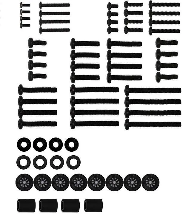 Main image of Universal TV Mount Hardware Pack - Fits All TVs Up to 80" - M4, M5, M6, M8 Screws and Spacer Assortment
