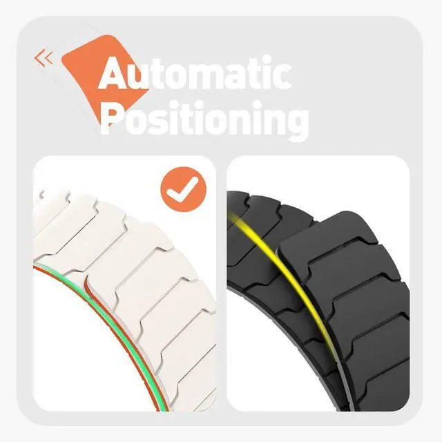 Alt view image 4 of 6 - 20mm, 22mm Magnetic Watchband Compatible with Moto Watch 120 Band, Silicone Sport Strong Magnet Strap for 70, 100, 120, 360 3rd Gen 2020 Smartwatch