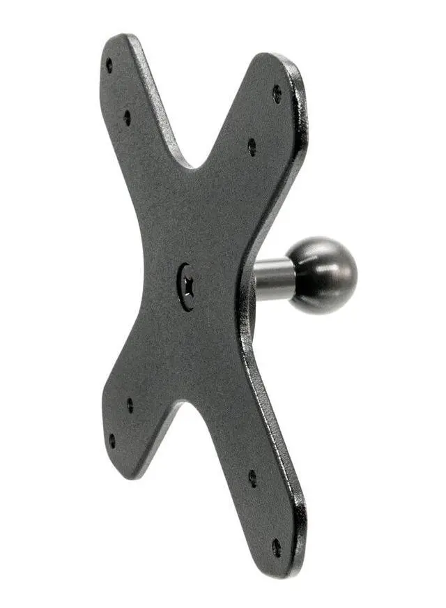 Alt view image 3 of 4 - Mounts VESA 75 / VESA 100 to 20mm Ball Mount Bracket Adapter | Industrial-Strength Construction | VESA-Compatible Devices | Durable 20mm Ball End | for TVs, Monitors, and Displays | AP20MMVESA