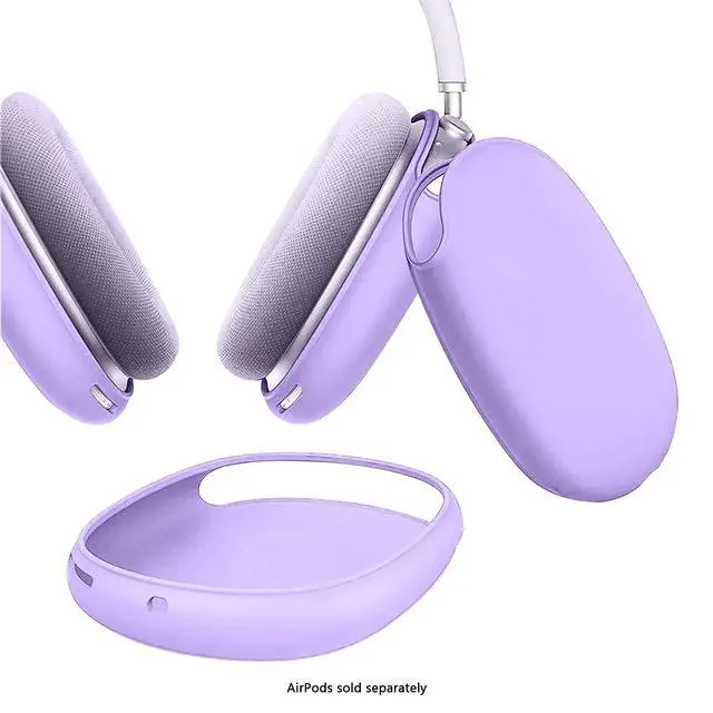 Alt view image 2 of 7 - SaharaCase - Liquid Silicone Cover Case for AirPods Max, Purple Orchid, (HP00183)