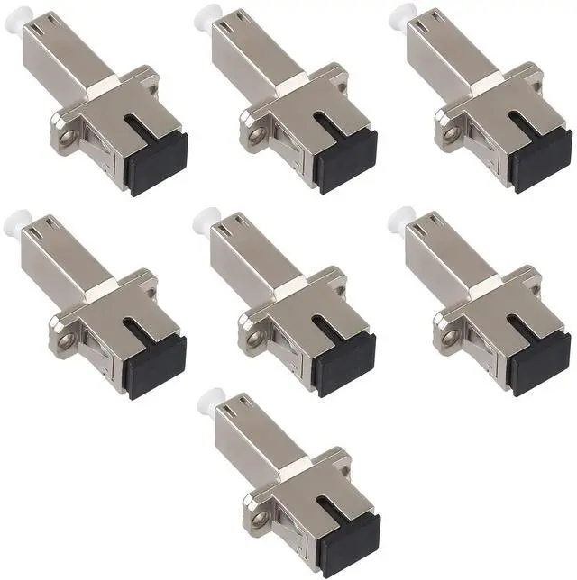 Main image of 7 Pack Singlemode LC Female to SC Female Fiber Optic Adapter Hybrid Connector UPC Optical Adapter Coupler/Flange