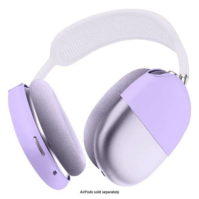 Alt view image 3 of 7 - SaharaCase - Liquid Silicone Cover Case for AirPods Max, Purple Orchid, (HP00183)