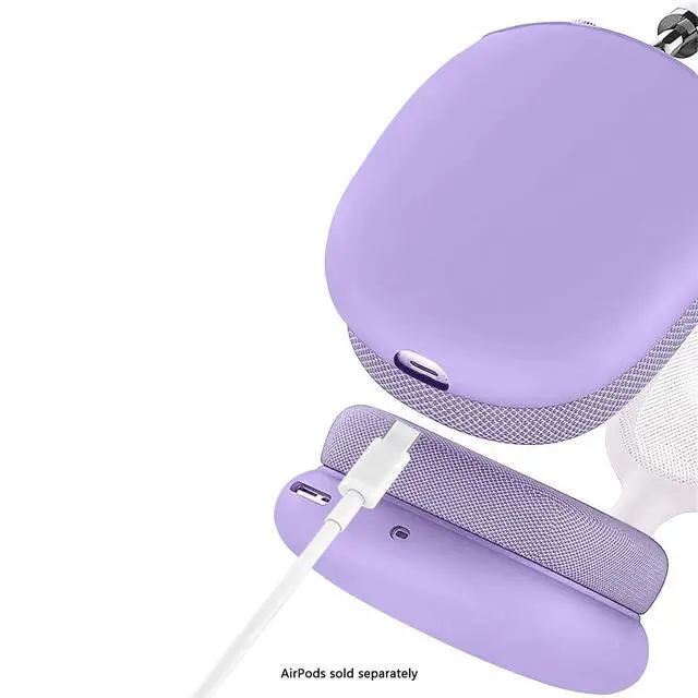 Alt view image 5 of 7 - SaharaCase - Liquid Silicone Cover Case for AirPods Max, Purple Orchid, (HP00183)
