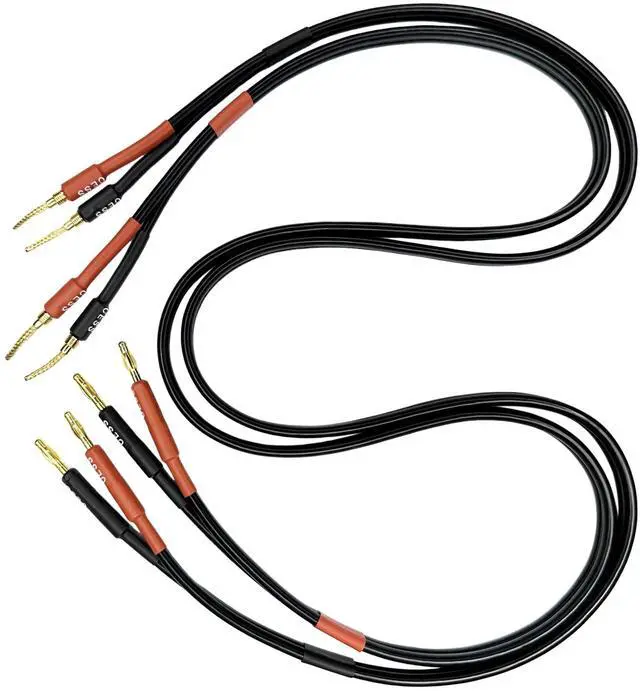 Main image of Braided-Type Pin Plug to 4mm Standard-Type Banana Plug Cable, 3 FT