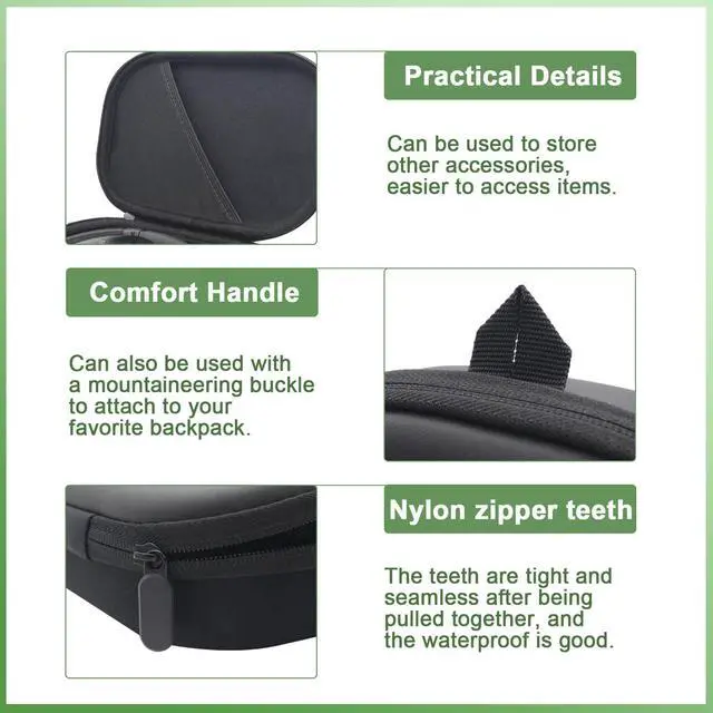 Alt view image 6 of 7 - Headphone Headset Hard Case Compatible with Bose QuietComfort QC Ultra QC45 QC35 QC25 QC15 QCSE, Wireless Noise-canceling Headphone case with Cable Storage,Travel Storage Bag